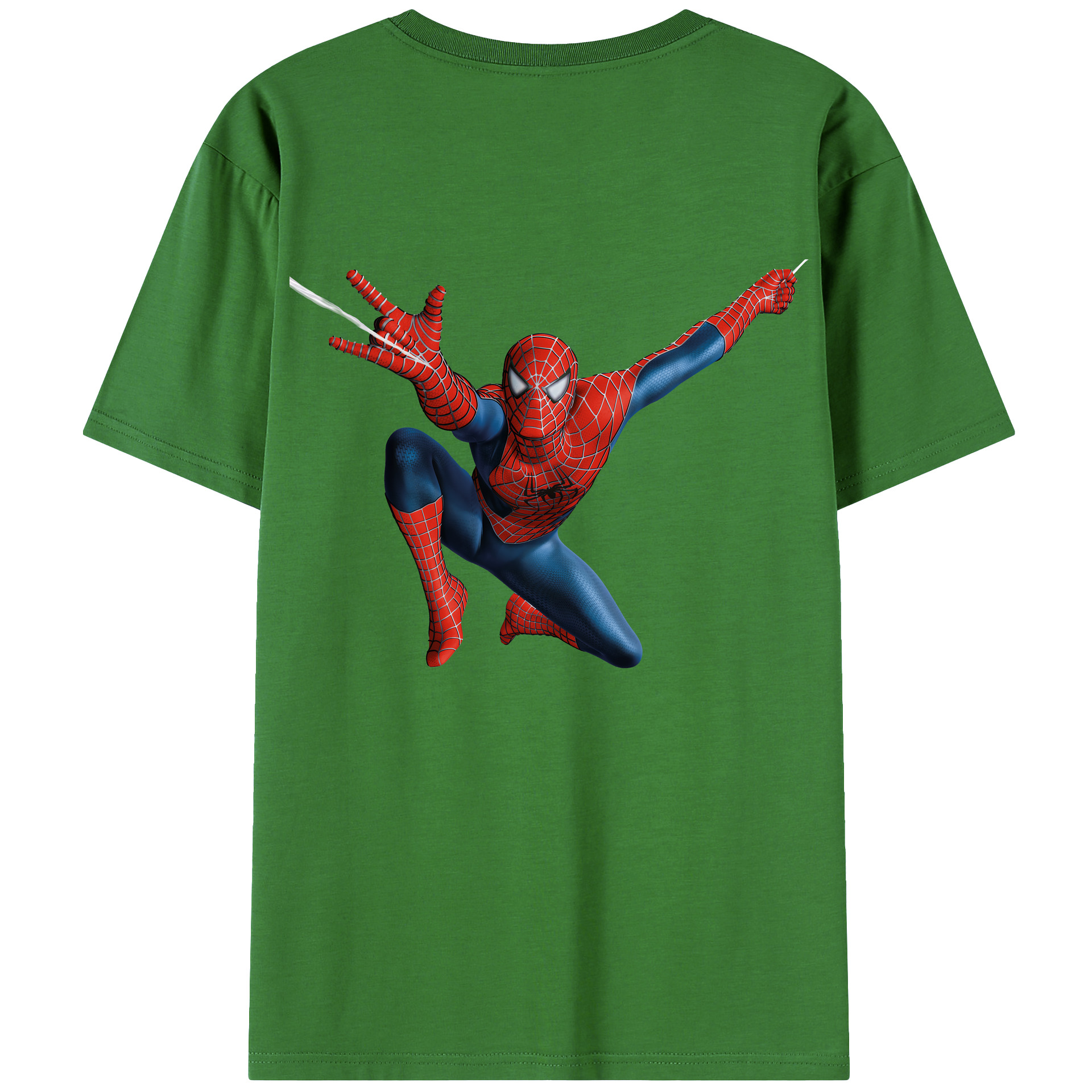（画像用） Spider Man スパイダーマン レディース半袖Tシャツ(バックプリント)